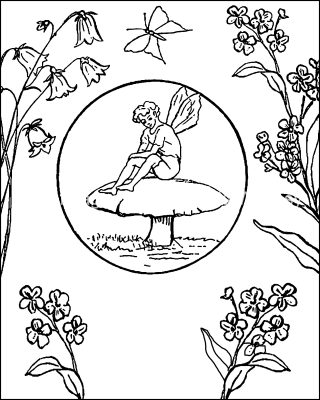Fairy Coloring Pages 2