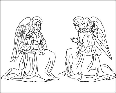 Angel Pictures To Color 3