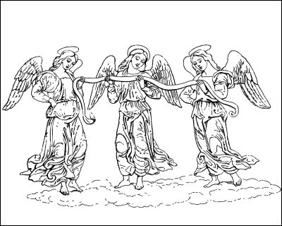 Angel Pictures To Color 4