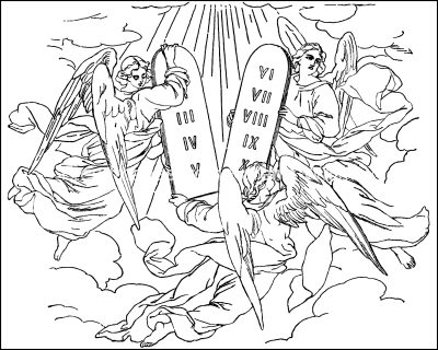 Angel Pictures To Color 5