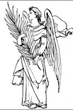 Free Coloring Pages of Angels 3
