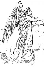 Free Coloring Pages of Angels 5