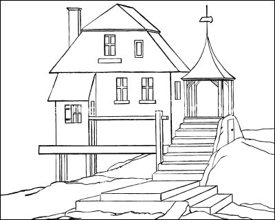 House Coloring Pages 1
