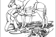 Western Coloring Pages 1