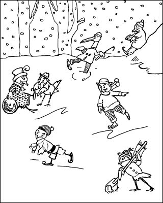 Winter Coloring Pages 4