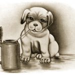 Cute Dog Cartoons 7 - A Refreshment Break
