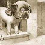 Cute Dog Cartoons 8 - Waiting for the Mail