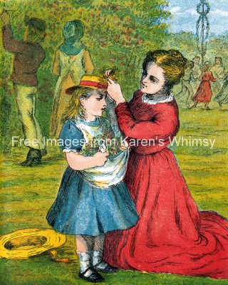 Vintage Pictures 2 - Mother Fixes Hat