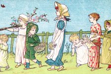 Clipart Pictures 2 - Children Collecting Flowers