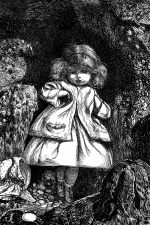 Free Vintage Clipart 5 - A Girl Among Rocks