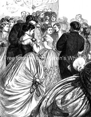 Free Vintage Clipart 1 - Fancy People at a Ball