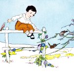 Free Clip Art Children 5 - Watching the Birds