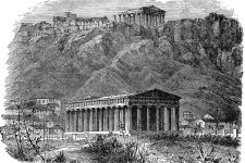 Greek Temples 4 - Drawing of the Temple of Theseus