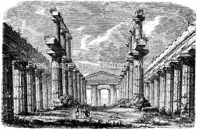 Famous Greek Temples 1 - Temple of Poseidon Interior