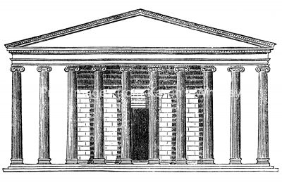 Famous Greek Temples 5 - Temple of Apollo Facade