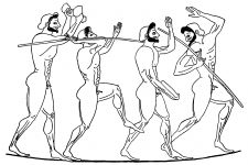 Ancient Olympics 9 - Athletes in Pentathlon