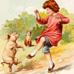 Pig Images 4 - Pig and Child Dancing