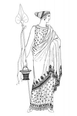 ancient greek clothing for goddesses