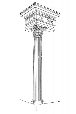 Types of Greek Columns 11 - The Corinthian Column