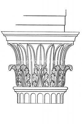 Types of Greek Columns 15 - Corinthian Capital