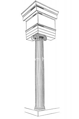 Types of Greek Columns 8 - The Ionic Column
