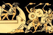 Iliad and Odyssey 6 - Ajax Defending Greeks