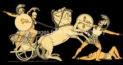 Iliad and Odyssey 2 - Diomed Fighting Ares