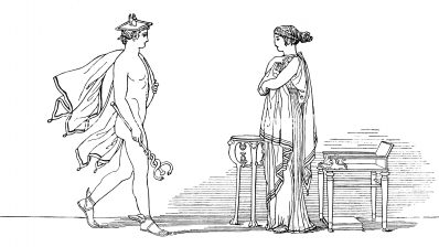 Odysseus 9 - Hermes and Calypso