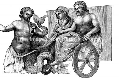 Greek Mythology Gods 5 - Poseidon And Amphitrite