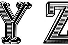 Letters 9 - Y and Z