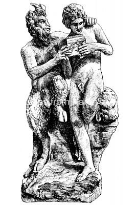 Greek Gods Clipart 5 - Pan and Apollo