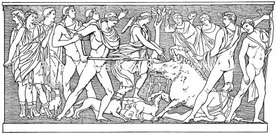 Greek Mythology Images 5 - Meleager on a Boar Hunt