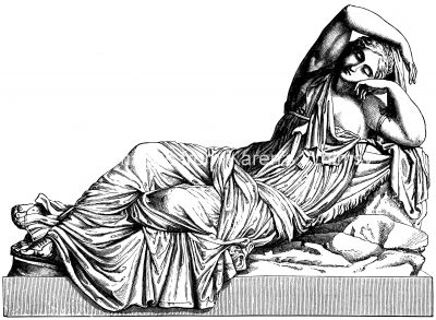 Greek Mythology Images 8 - Ariadne Reclining